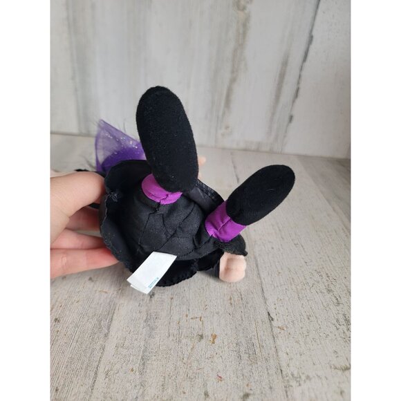 Vintage black cat mini plush witch stuffed animal Halloween decor unique - Picture 4 of 7